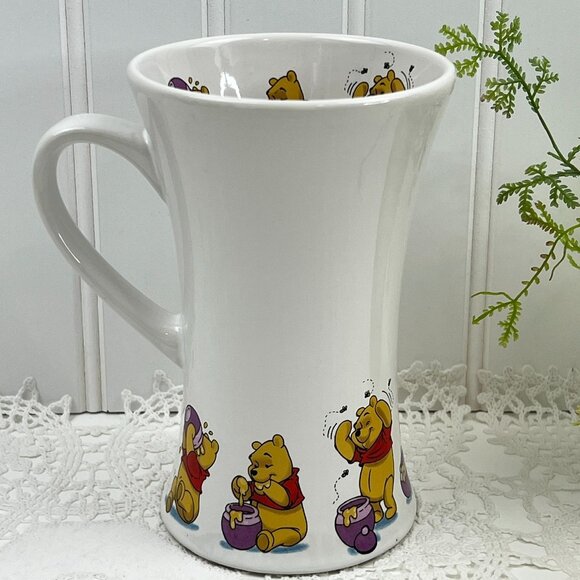 Disney Store Winnie The Pooh Ceramic Large Coffee Tea Mug 6" White - Picture 4 of 8